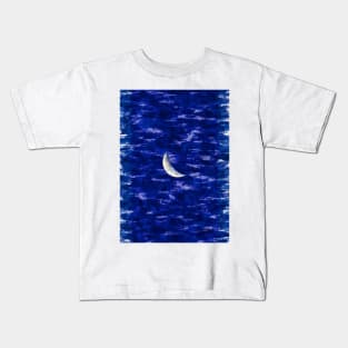 Slice Of A Moon. For Moon Lovers. Bright Moon Collection Kids T-Shirt